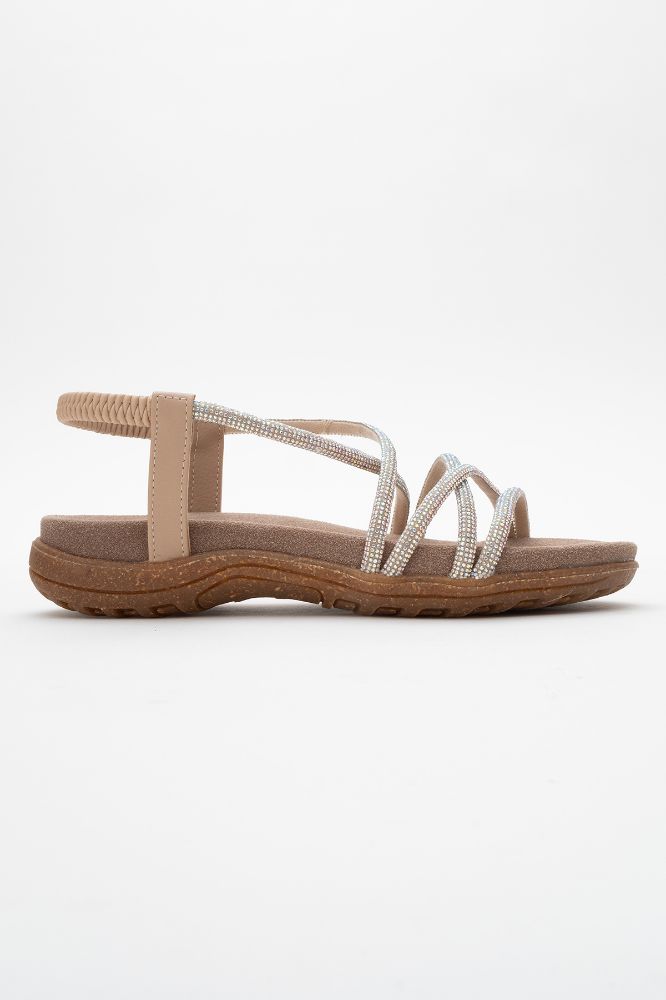 kadin-tasli-sandalet-BEJ TASLI-HSN2522546-0091557_0